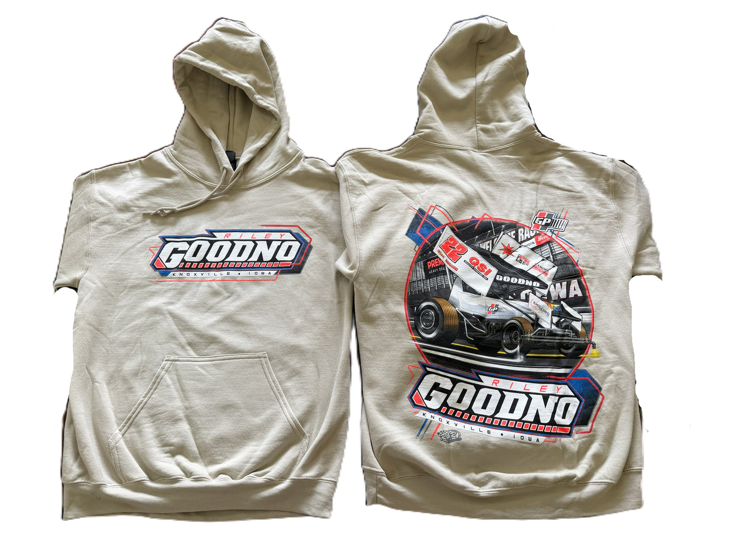 Gildan Hooded Sweatshirt Sand